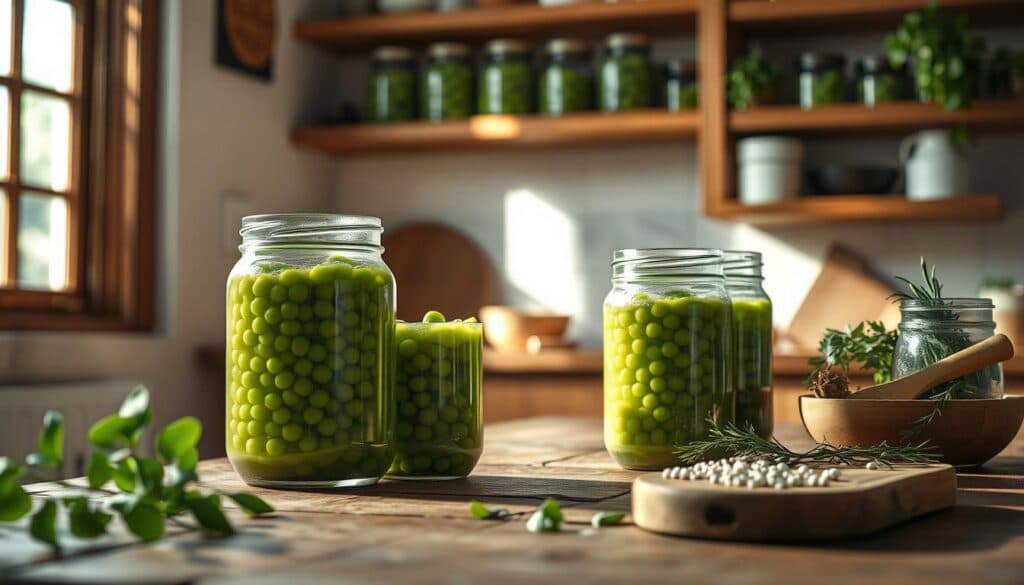 Erbsensuppen-Lagerung Erbsensuppen-Lagerung