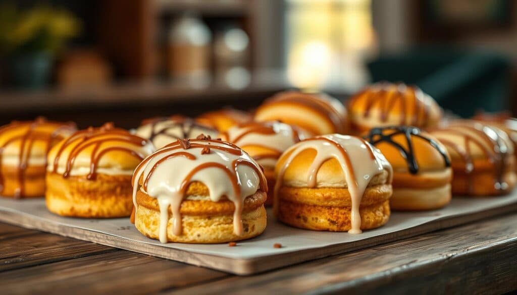 Gebäck mit Zuckerguss