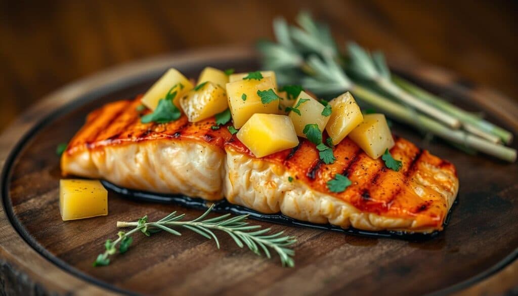 Gegrillter Lachs
