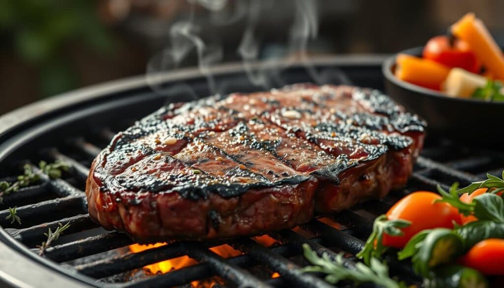 Grillen von Porterhouse Steak Grillen von Porterhouse Steak