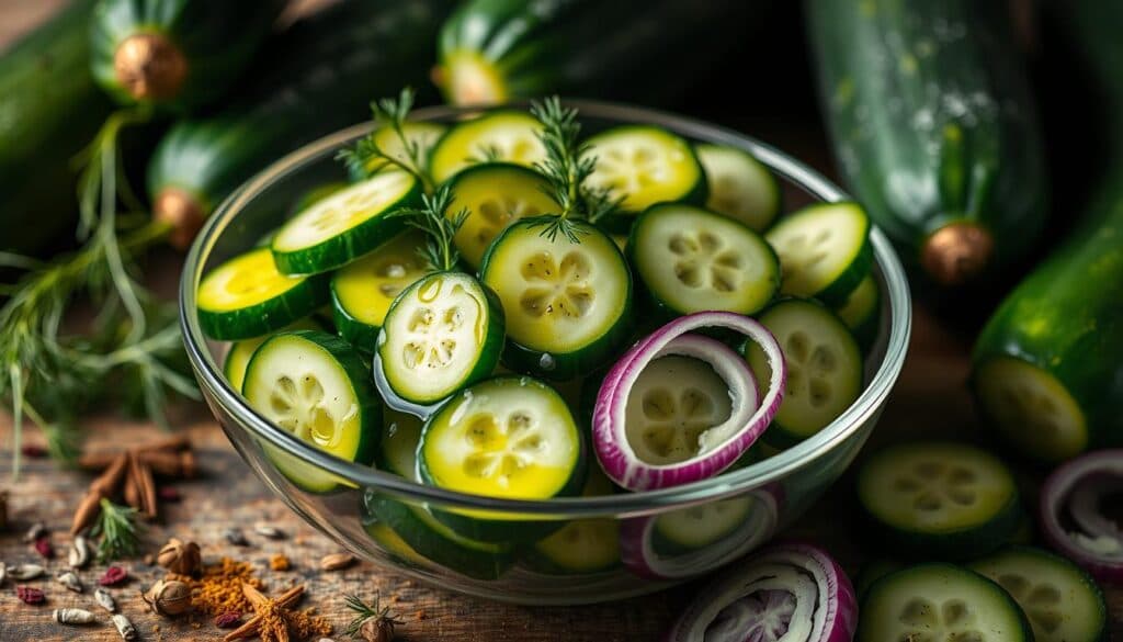 Gurkensalat Zutaten