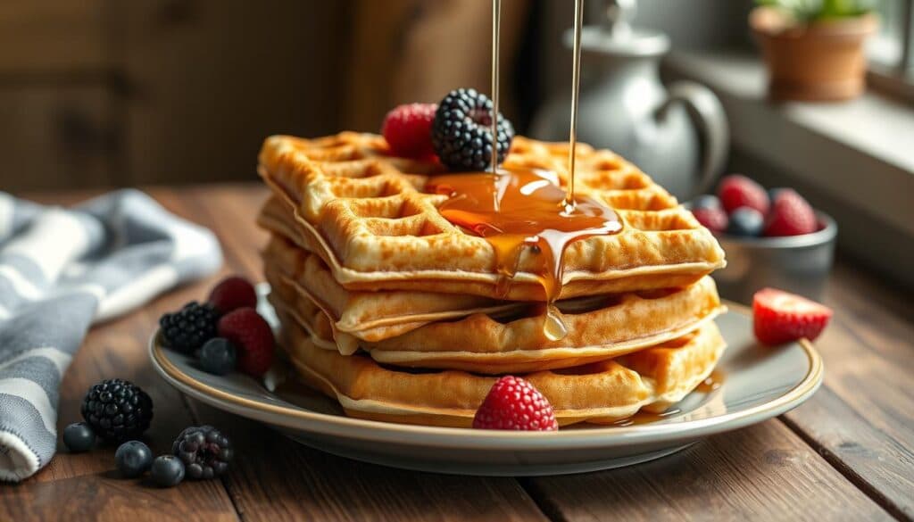 Knusprige Buttermilchwaffeln