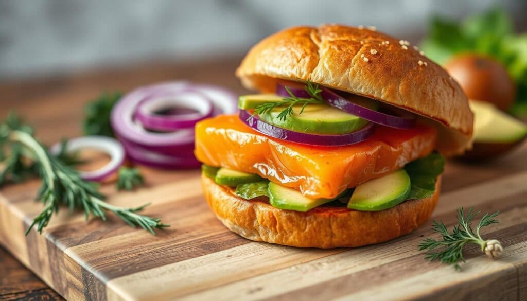 Lachsburger Zubereitung Lachsburger Zubereitung