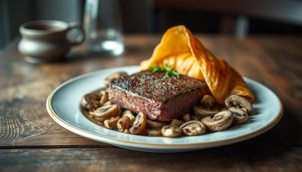 Rinderfilet, Champignons, Blätterteig