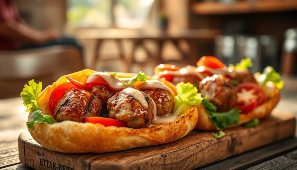 Türkische Köfte Ekmek