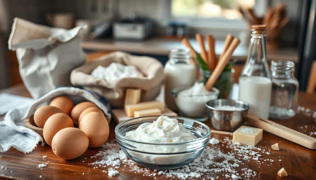 Zutaten für Schmandkuchen Zutaten für Schmandkuchen