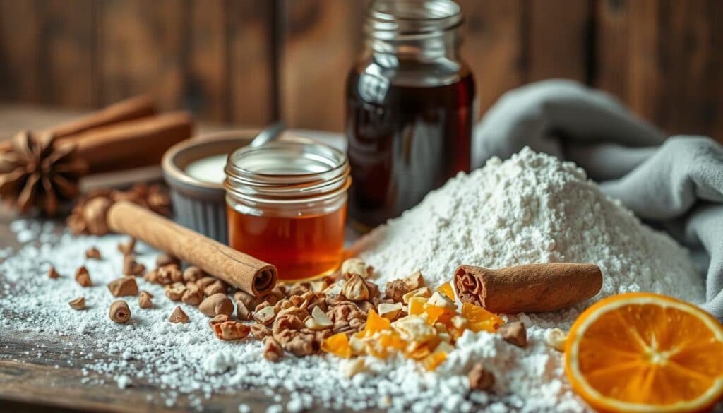 Zutaten für aromatischen Lebkuchen