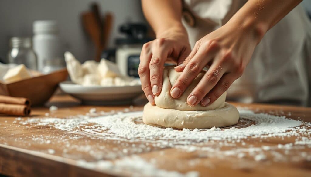 Hefeteig für Zimtschnecken zubereiten Hefeteig für Zimtschnecken zubereiten