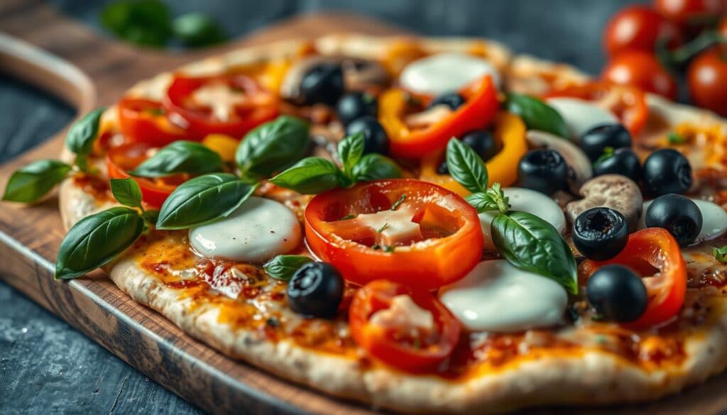 Vegetarische Pizzabeläge