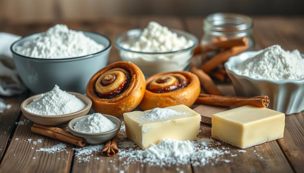 Zutaten für Zimtschnecken Zutaten für Zimtschnecken