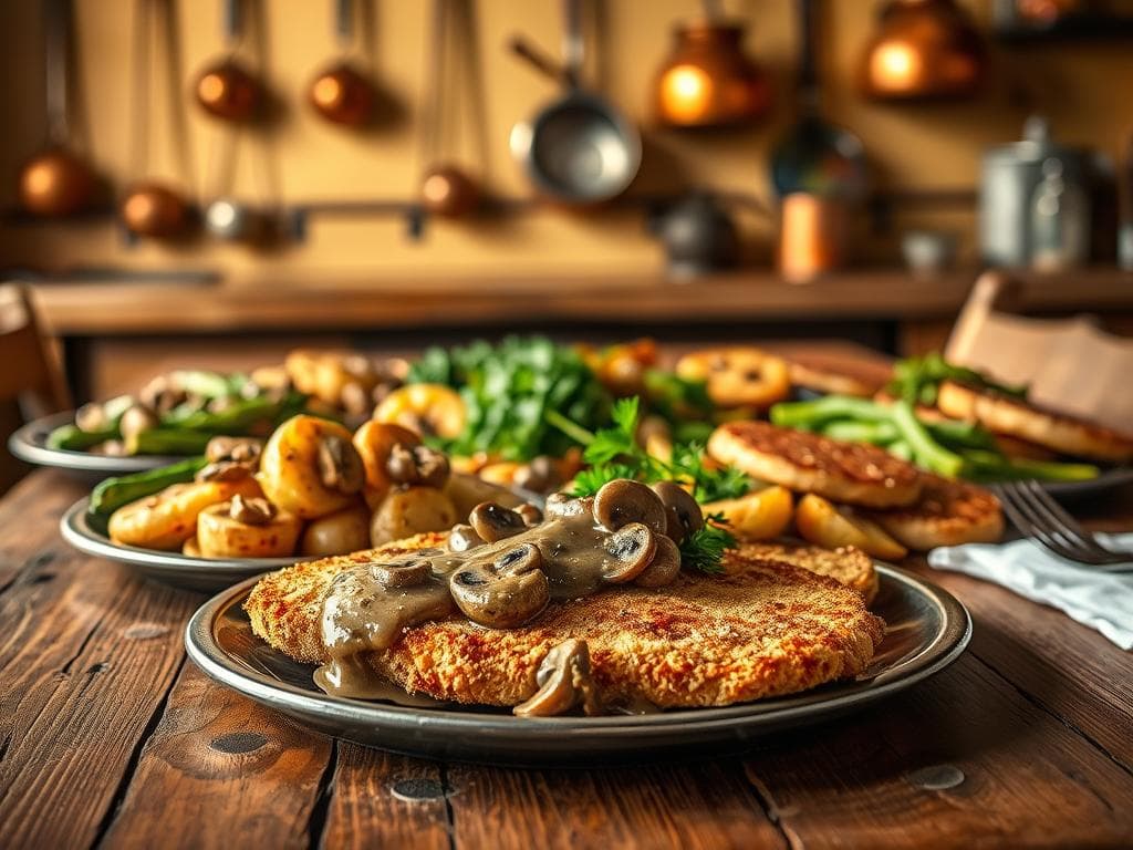 Regionale Jägerschnitzel Variationen