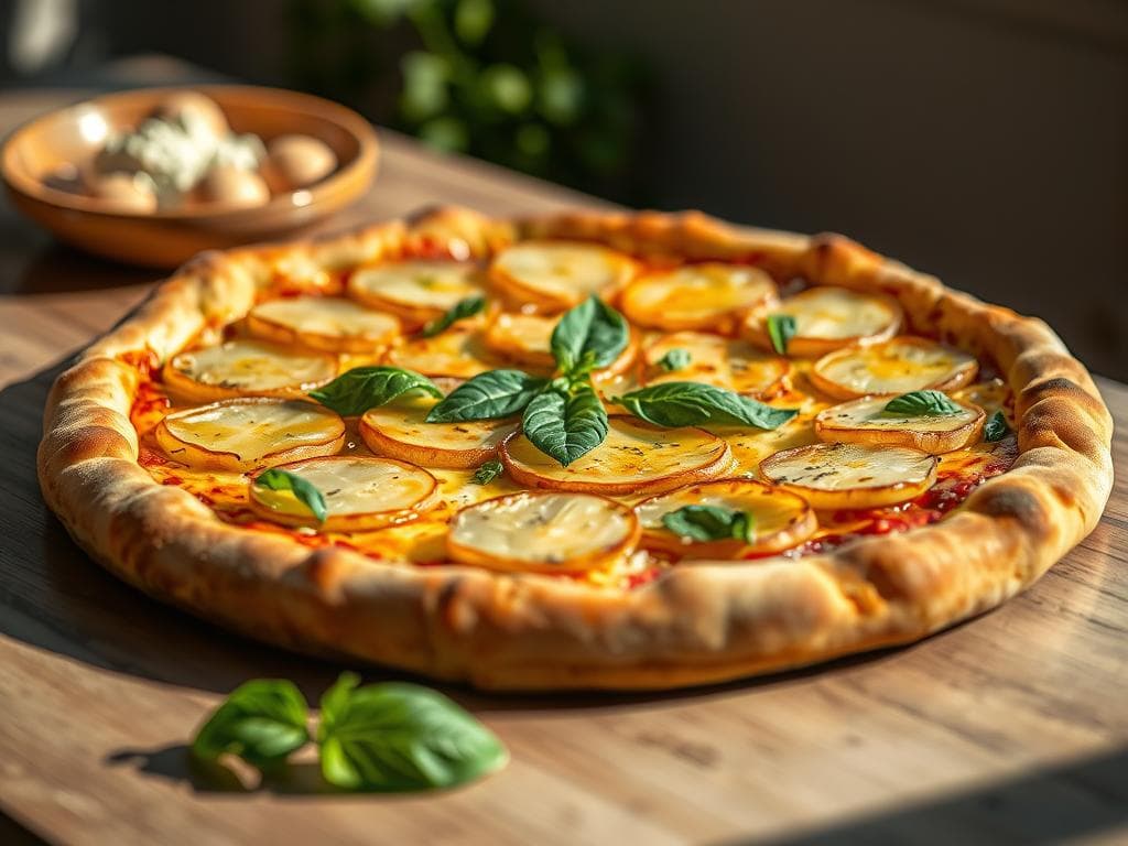 Pizza mit Kartoffeln italienisch