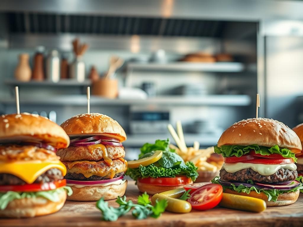 Kreative Burger Variationen