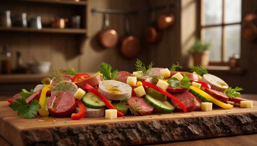 Kreative Varianten Wurstsalat