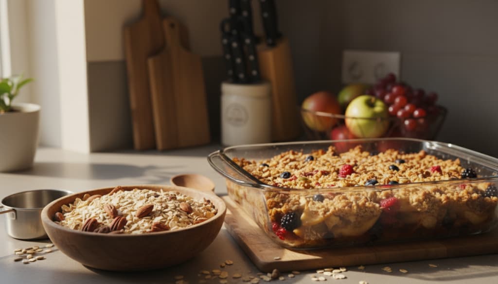 Schritt-für-Schritt Zubereitung Crumble