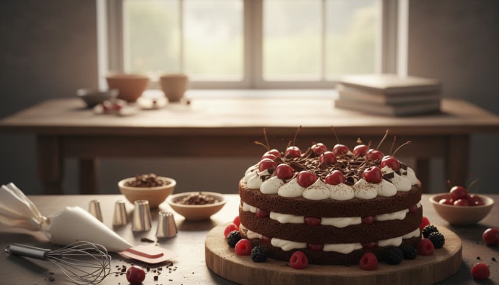 Dekoration und Feinschliff der Torte