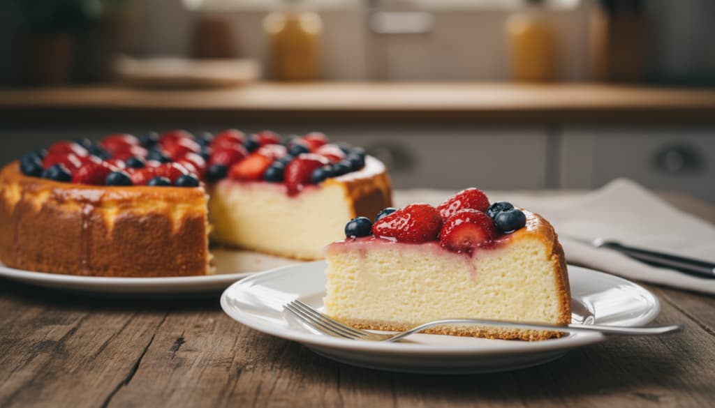 Käsekuchen ohne Boden