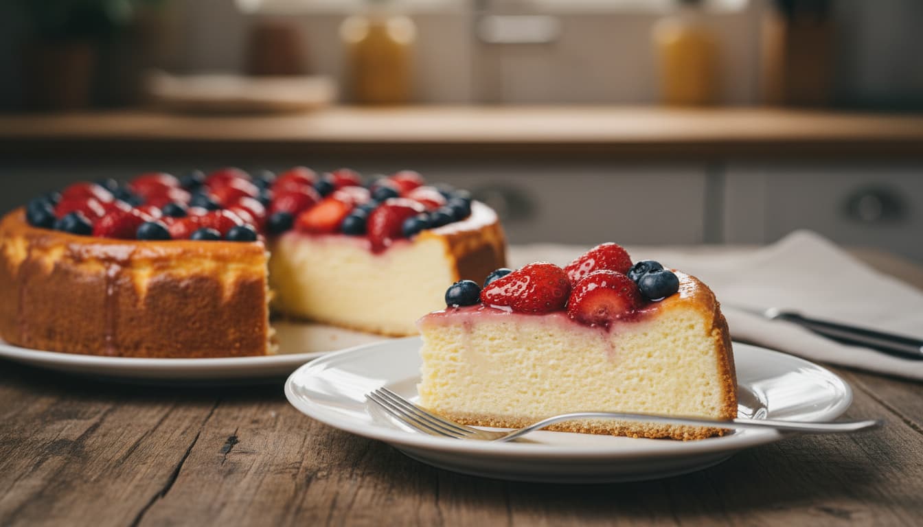 Käsekuchen ohne Boden