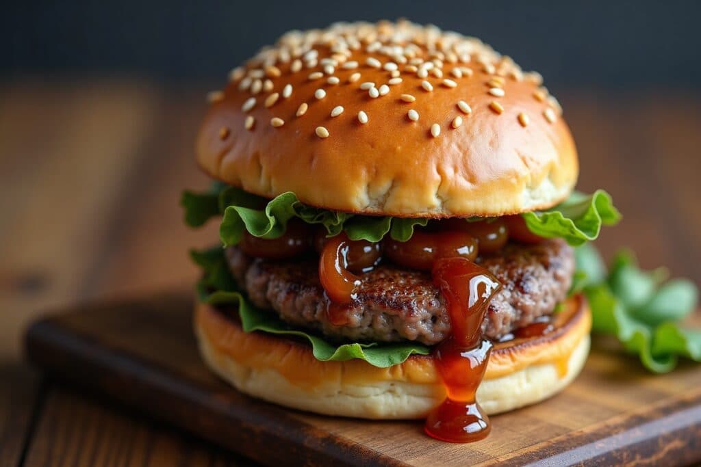 burger mit zwiebelmarmelade-Titel