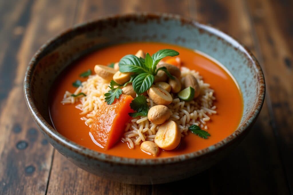 thai curry mit erdnüssen-Titel