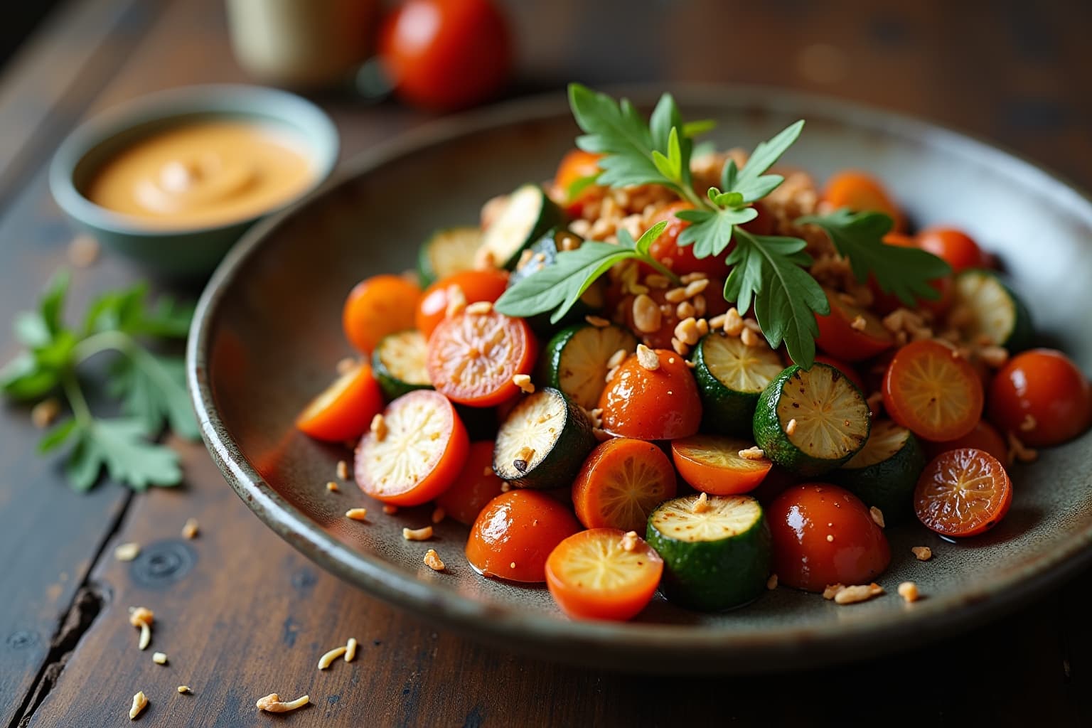 ofengemüse mit tahini-Titel