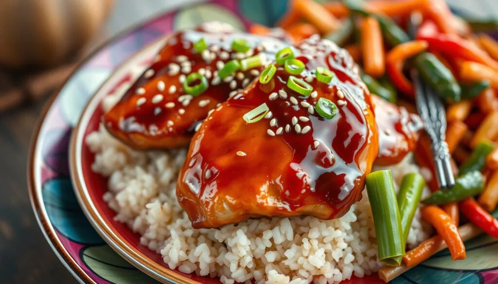 Asiatische Hühnerbrust Teriyaki