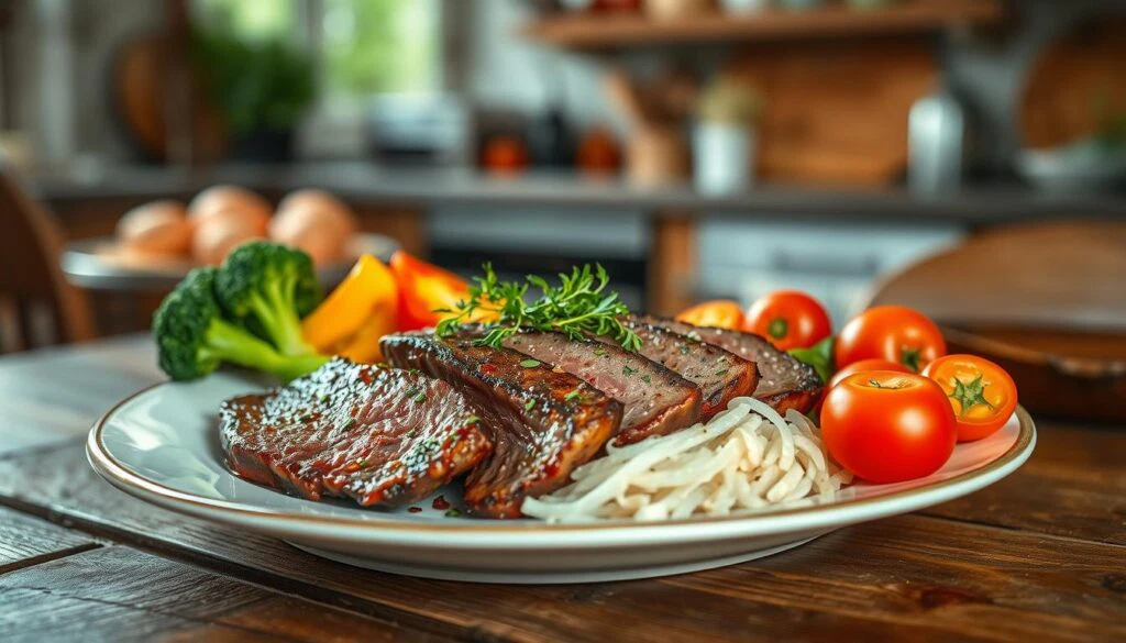 Beilage und Serviervorschläge für Reisfleisch mit Hackfleisch