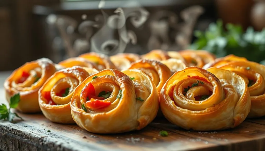 Blätterteigschnecken vegetarisch
