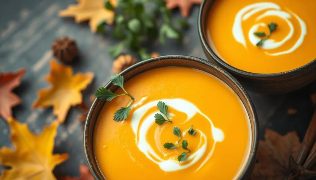 Cremige Kürbissuppe mit Curry
