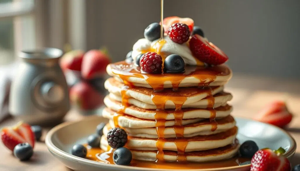 Cremige Pfannkuchen mit Mascarpone