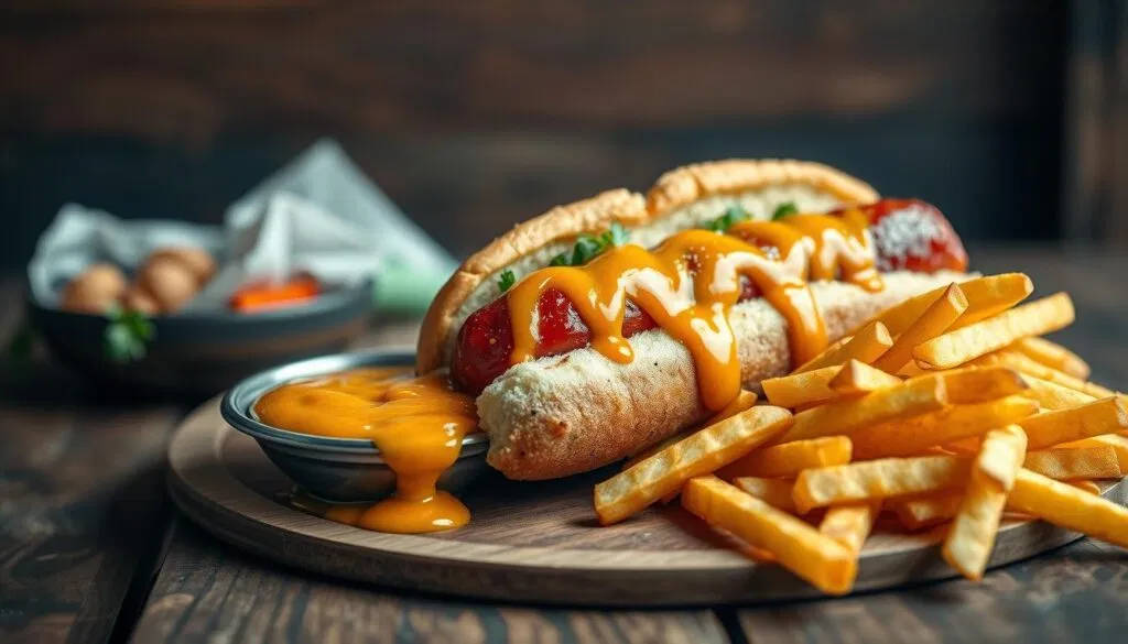 Currywurst mit Pommes