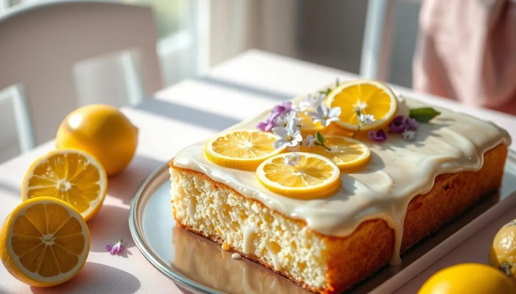 Dekorierte Zitronenkuchen Dekorierte Zitronenkuchen