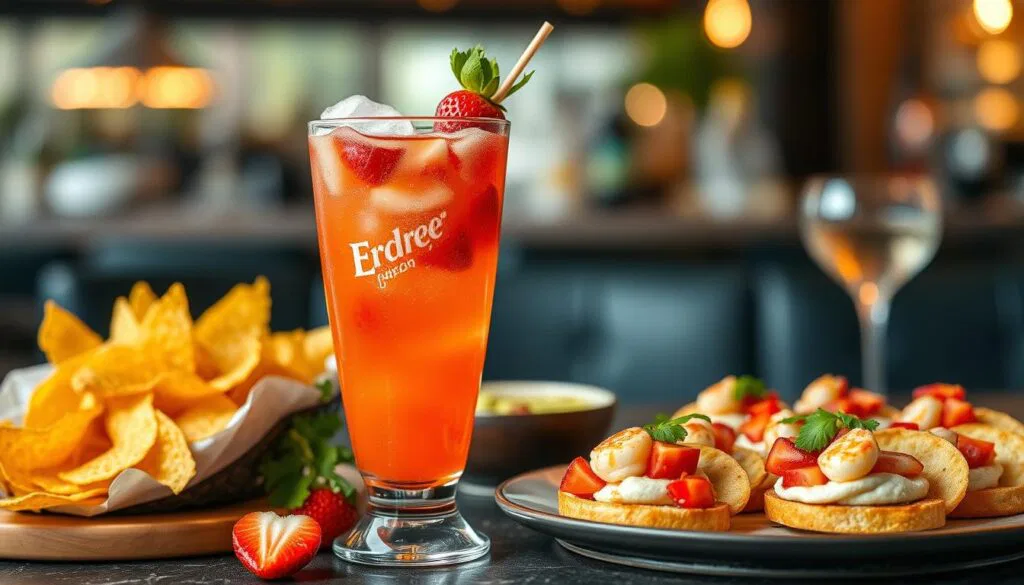 Erdbeer Daiquiri Snacks und Gerichte