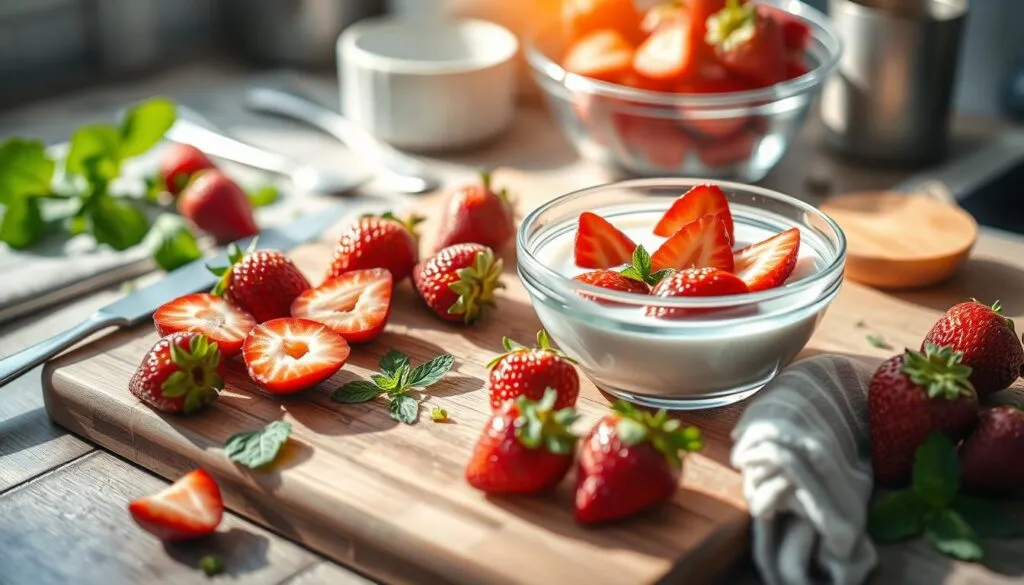 Erdbeerquark Zubereitung Erdbeerquark Zubereitung