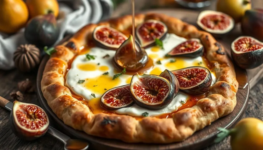 Flammkuchen Ziegenkäse Feigen