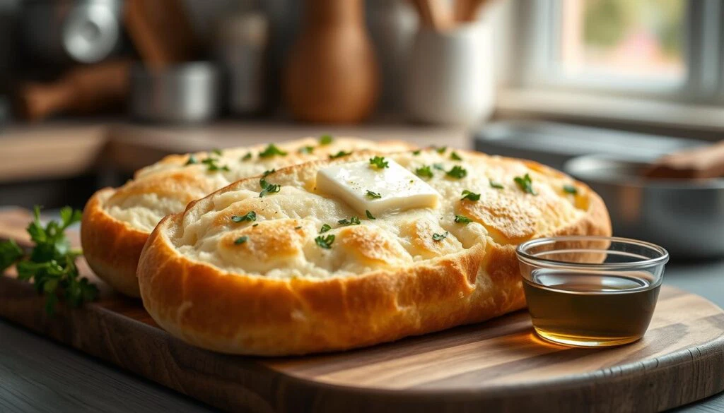 Fluffiges Knoblauchbrot