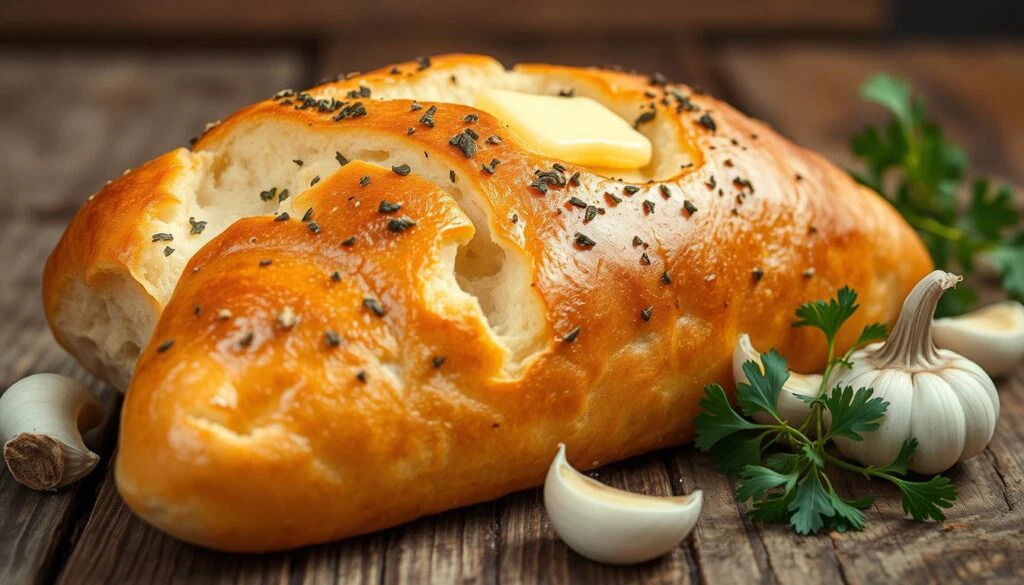 Fluffiges Knoblauchbrot