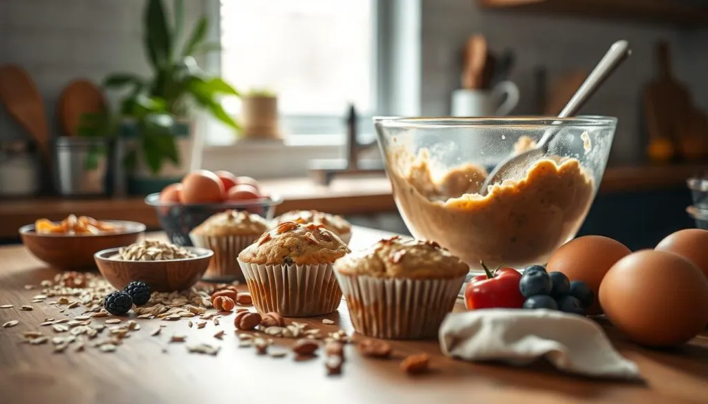 Frühstück Muffins Vorbereitung Frühstück Muffins Vorbereitung