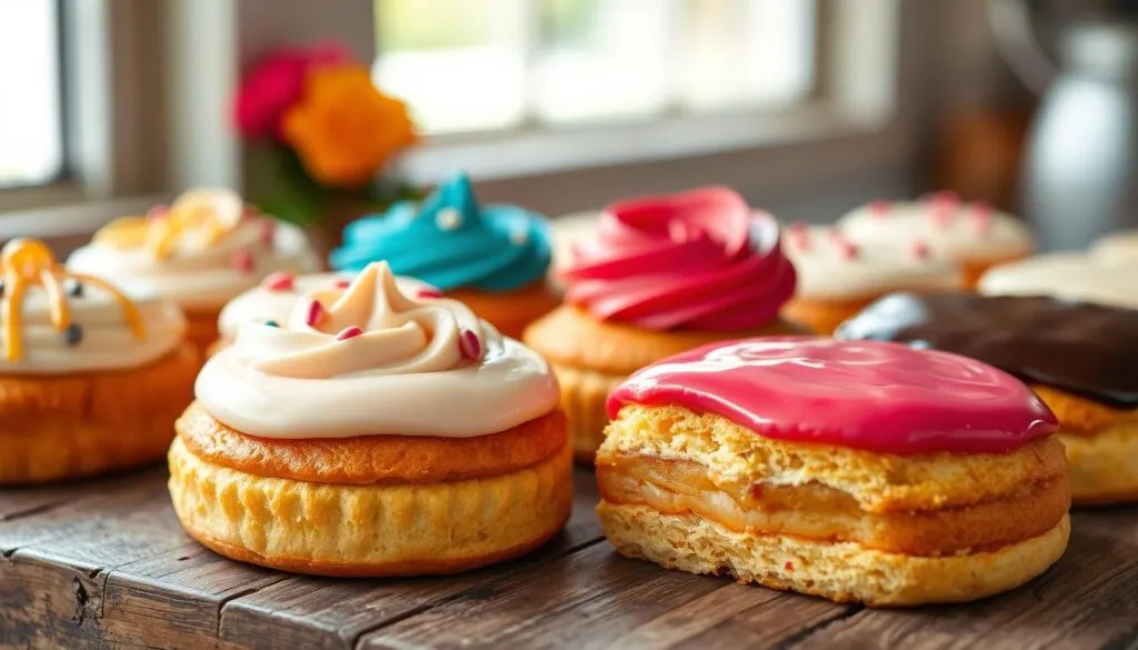 Gebäck mit Zuckerguss