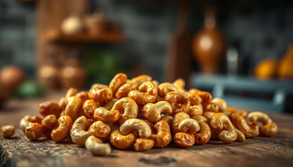 Gebrannte Cashewkerne Gebrannte Cashewkerne