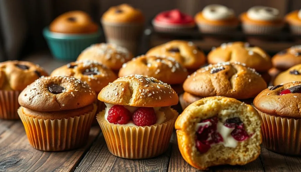 Gefüllte Muffins