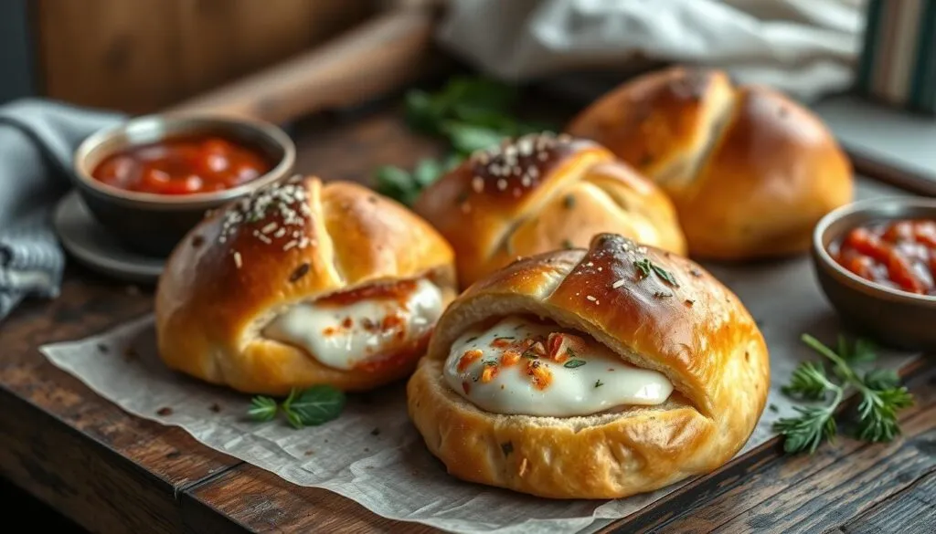 Gefüllte Pizzabrötchen wie beim Italiener