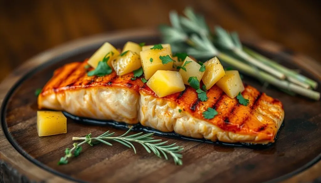 Gegrillter Lachs