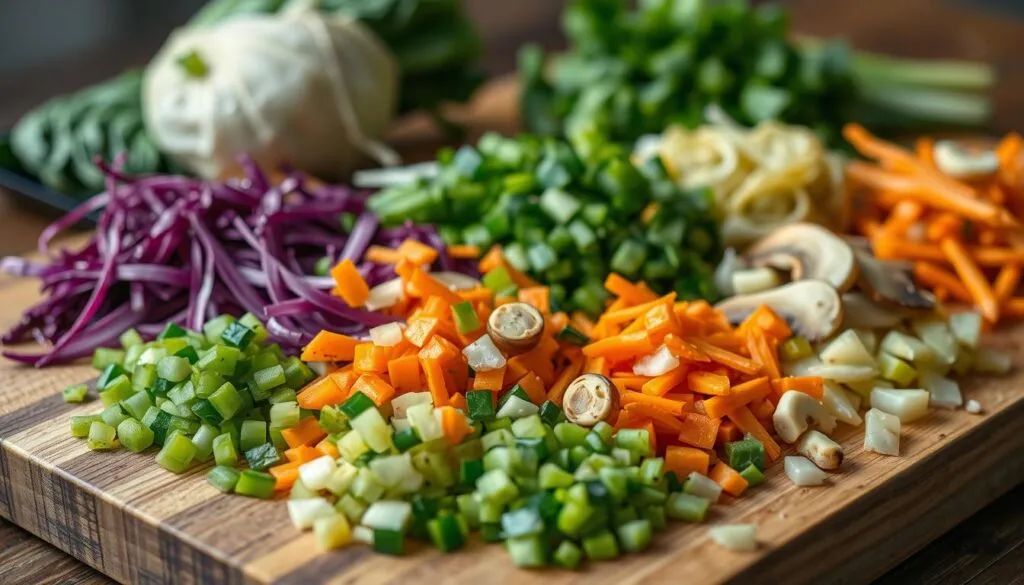 Gemüsefüllungen für Gyoza