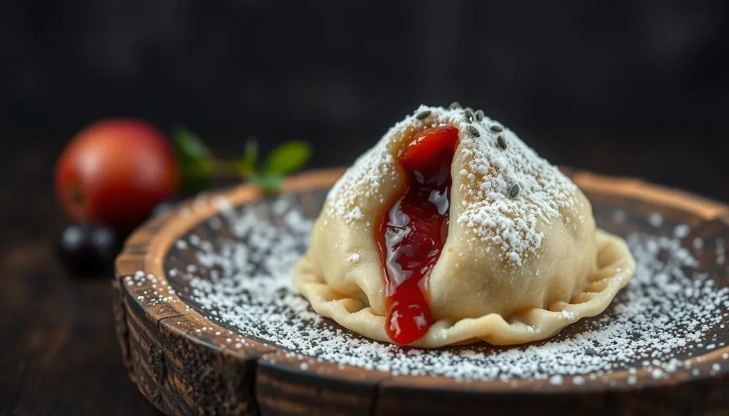 Germknödel mit Mohn