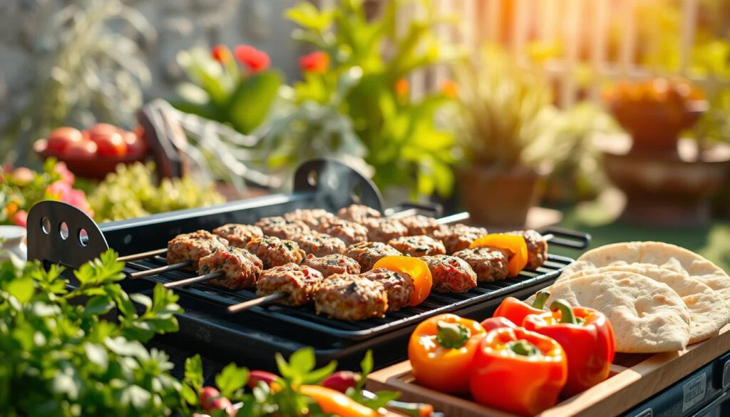 Grillausrüstung für Köfte Ekmek