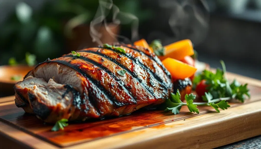 Grilled pork tenderloin