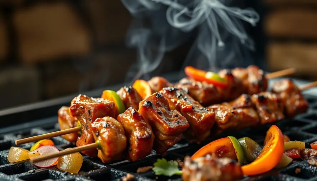 Grillspieße vom Schweinenacken