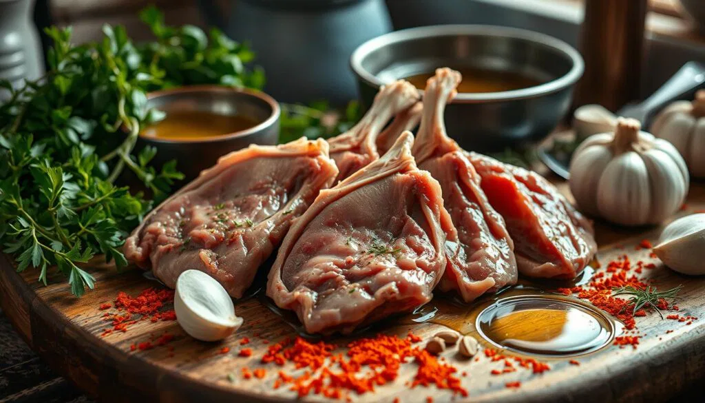 Kalbsbäckchen marinieren