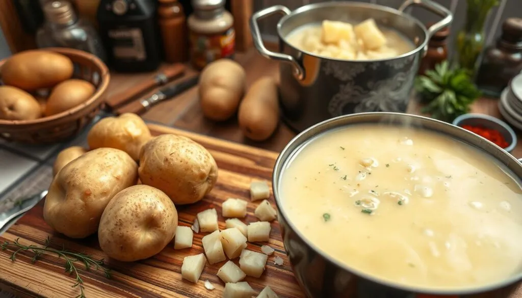 Kartoffelcremesuppe Zubereitung